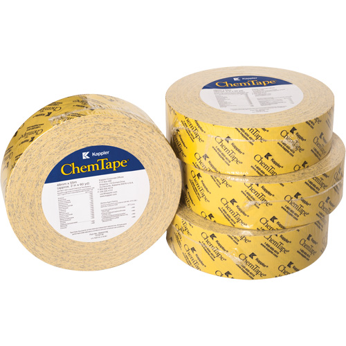 ChemTape&reg; Chemical-Resistant Tape, 50.8 mm (2") x 50 m (164'), Yellow Fastek