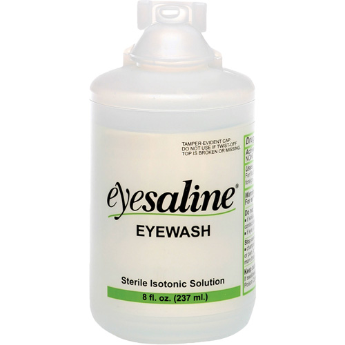 Saline Eyewash Bottles, Full Bottle, 8 oz. Fastek