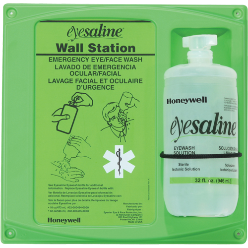 Saline Eyewash Wall Station, Single Fastek
