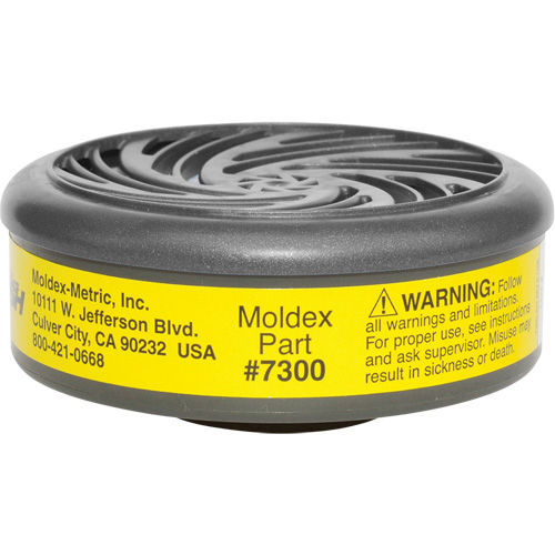 7000/9000 Series Respirator Filters, Gas/Vapour Cartridge, Organic Vapour/Acid Gas Fastek