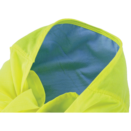 Chill-Its&reg; 6710CT Cooling Triangle Hats, High Visibility Lime-Yellow Fastek