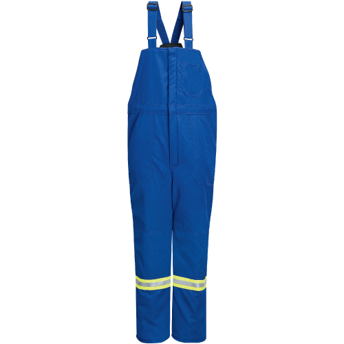 Deluxe Flame-Resistant Insulated Bib Overalls with Reflective Trim, Men's, 3X-Large, Navy Blue Fastek
