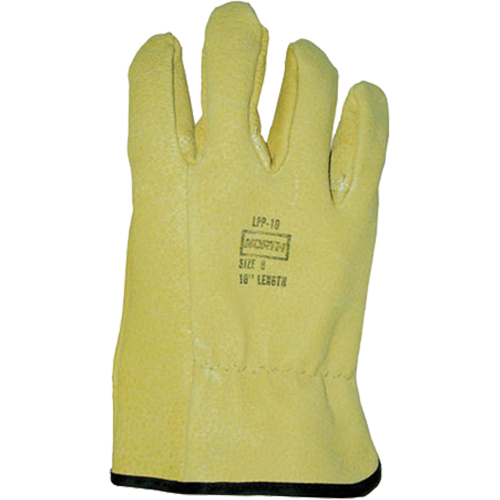 Salisbury  Leather Protector Gloves, Size 7, 10" L Fastek