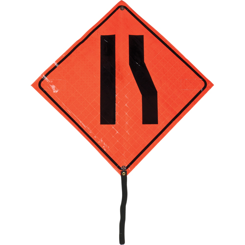 Narrow Road Rolled Sign, 24" x 24", Vinyl, Pictogram Fastek