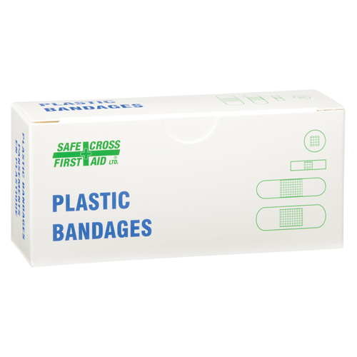 Bandages, Assorted, Plastic, Sterile Fastek