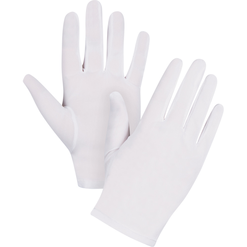 Low-Lint Inspection Gloves, Nylon, Hemmed Cuff, Men's Fastek
