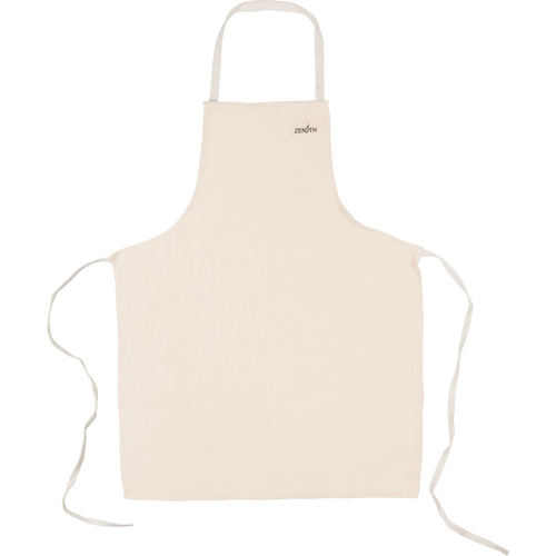 Apron, Cotton, 36" L x 29" W, Natural Fastek