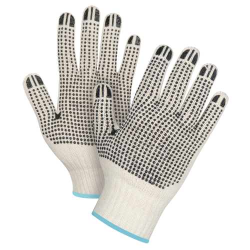 Gants tricot&eacute;s de poids lourd &agrave; deux c&ocirc;t&eacute;s avec pois, Poly/coton, Deux c&ocirc;t&eacute;s, Calibre 7, T-Grand Fastek