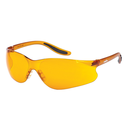 Z500 Series Safety Glasses, Orange Lens, Anti-Scratch, ANSI Z87+/Meets/Exceeds CSA Z94.3 Fastek