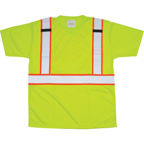T-shirt conforme &agrave; la CSA, Polyester, Grand, Jaune lime haute visibilit&eacute; Fastek