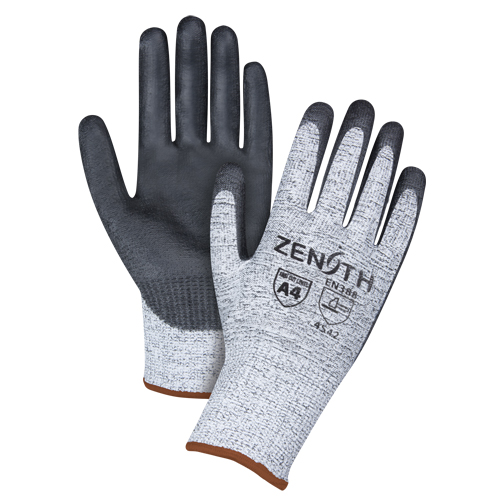 Gants &eacute;lastiques sans coutures r&eacute;sistants &agrave; la coupe, Taille 7, Calibre 13, Rev&ecirc;tement Polyur&eacute;thane, Enveloppe en PEHP, EN 388 niveau 5 Fastek