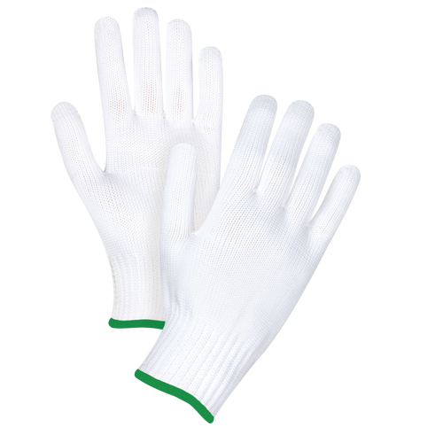 Seamless String Knit Gloves, Polyester, 10 Gauge, Medium Fastek