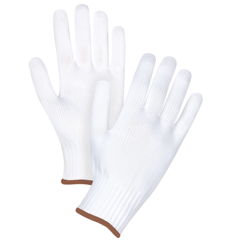 Seamless String Knit Gloves, Polyester, 10 Gauge, Large Fastek