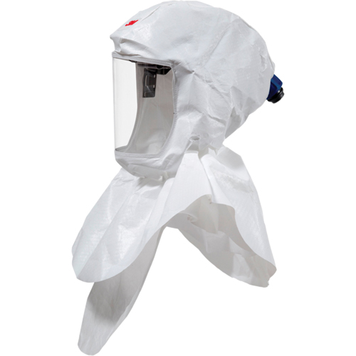 Cagoule Versaflo complet avec col interne et coiffe de premi&egrave;re qualit&eacute;, Universel, Coiffe souple, Bavette Double Fastek