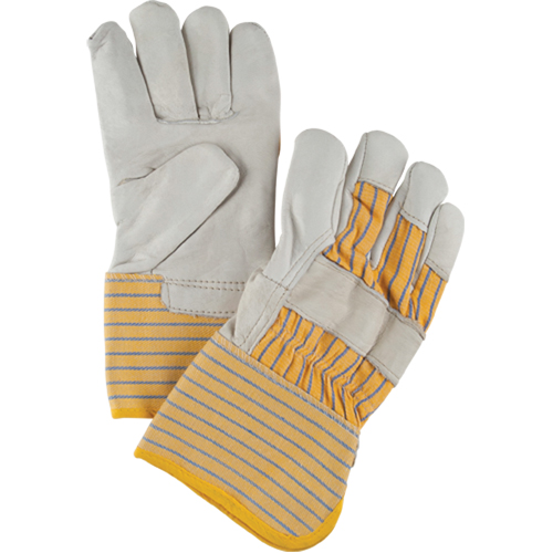 Abrasion-Resistant Winter-Lined Fitters Gloves, Large, Grain Cowhide Palm, Cotton Fleece Inner Lining Fastek