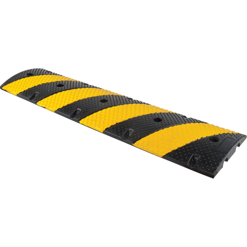 Speed Bump, Rubber, 4' L x 11-3/4" W x 2" H Fastek
