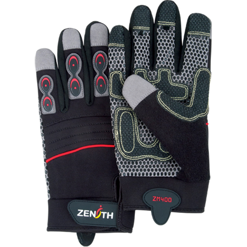 Gants pour m&eacute;canicien ZM400 de premi&egrave;re qualit&eacute;, Paume Synth&eacute;tique, Taille T-Grand Fastek