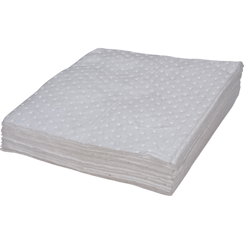 Premium Bonded Sorbent Pads, Oil Only, 15" x 17", 8 gal. Absorbancy Fastek