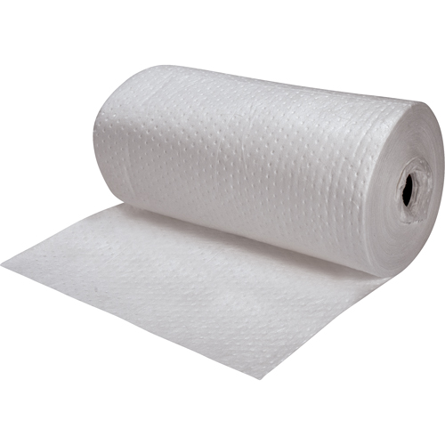 Premium Fine Fiber Sorbent Rolls, Heavyweight, 150' L x 30" W, 50 gal. Absorbancy Fastek
