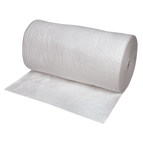 Premium Laminated (SMS) Sorbent Rolls, Heavyweight, 150' L x 30" W, 50 gal. Absorbancy Fastek