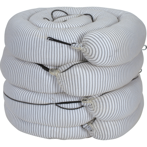 Premium Sorbent Boom, Universal, 10' L x 8" W, 70 gal. Absorbancy, 4 /Pack Fastek