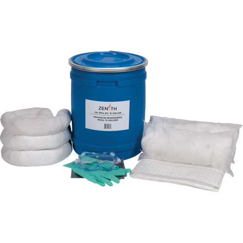 Trousse de lutte contre les d&eacute;versements pour camion, Huile seulement, Baril, Absorbance de 10 gal. US Fastek