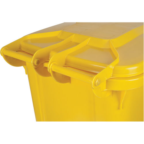 Contenant jaune mobile, Polyur&eacute;thane, 63 gallons/63 gal. US Fastek
