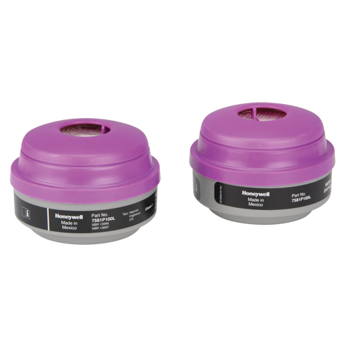 North&reg; N Series Respirator Cartridges, Gas/Vapour Cartridge, Organic Vapour/P100 Fastek