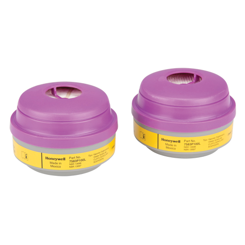 North&reg; N Series Respirator Cartridges, Gas/Vapour Cartridge, Organic Vapour/Acid Gas/P100 Fastek