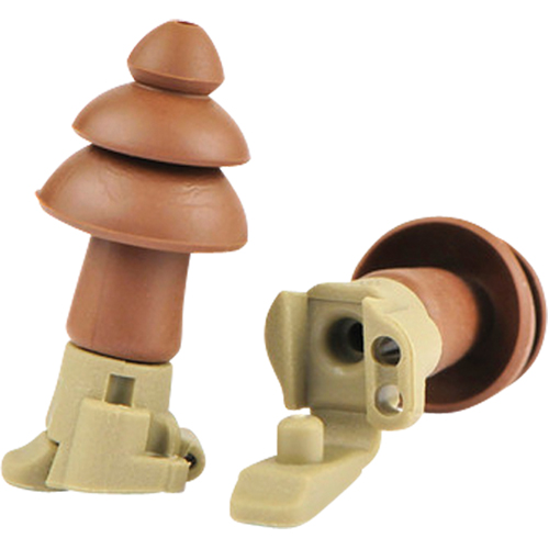 BattlePlugs&reg; Impulse Earplugs, Uncorded, Pair - Plastic Case, 24 dB NRR, Large Fastek