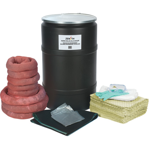 Spill Kit, Hazmat, Drum, 55 US gal. Absorbancy Fastek