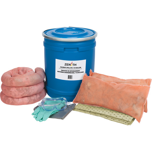 Truck Spill Kit, Hazmat, Drum, 10 US gal. Absorbancy Fastek