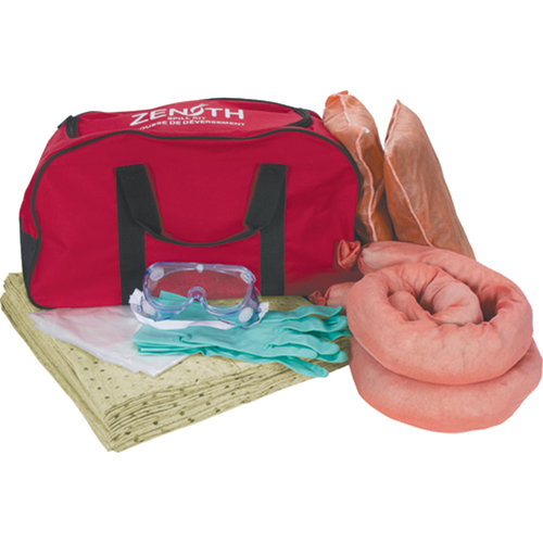 Vehicle Spill Kit, Hazmat, Bag, 10 US gal. Absorbancy Fastek