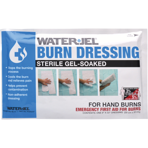 Water Jel&reg; Burn Dressings, 8" x 22", Class 2 Fastek