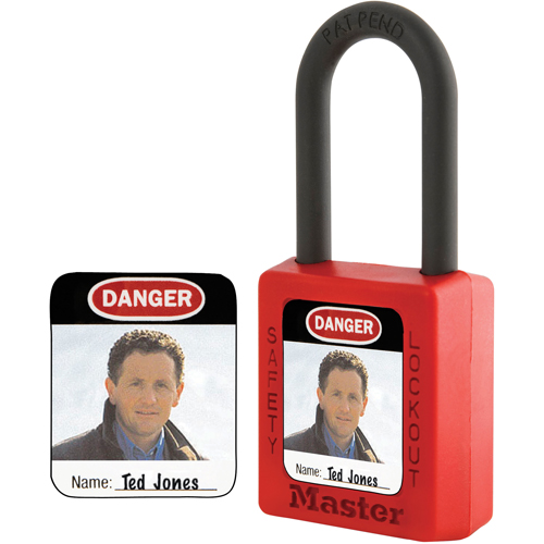 Zenex Thermoplastic Photo Padlock Identification Labels Fastek