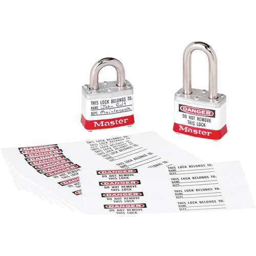 Zenex Thermoplastic Photo Padlock Identification Labels Fastek