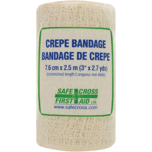 Crepe Roller Bandage, 97-1/5" L x 3" W, Class 1 Fastek
