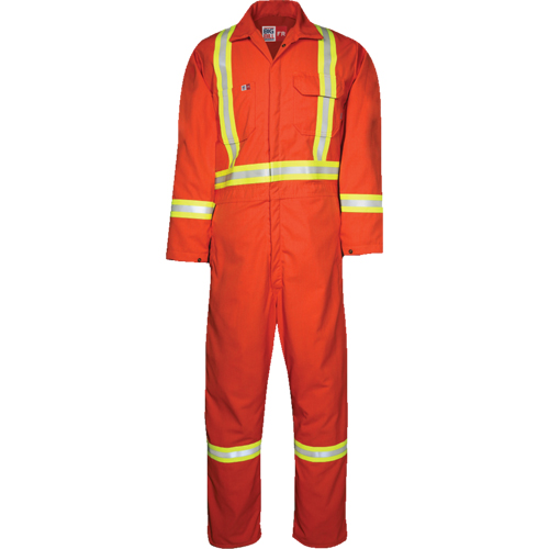 Westex UltraSoft&reg; Unlined Coveralls, Large, Orange Fastek