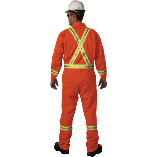 Westex UltraSoft&reg; Unlined Coveralls, Large, Orange Fastek