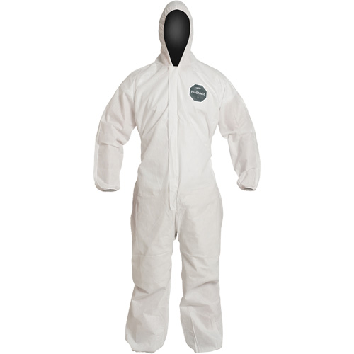 Coverall, 2X-Large, White, ProShield&reg; 10/SMS Fastek