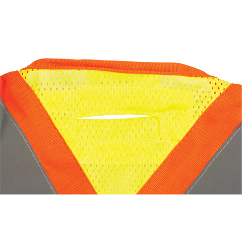 CSA Compliant High Visibility Surveyor Vest, High Visibility Lime-Yellow, Medium, Polyester Fastek