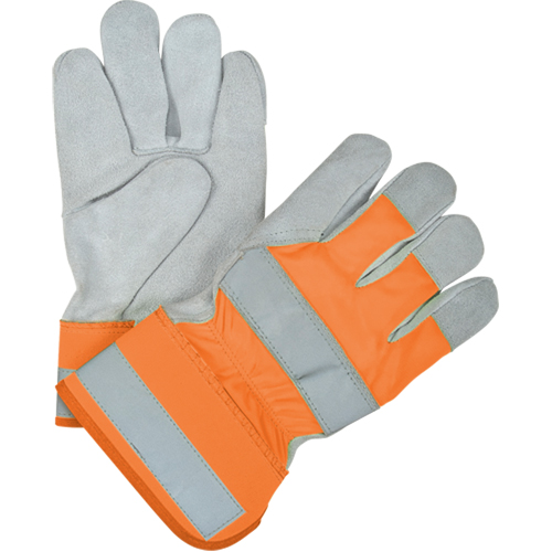 Premium Quality High Visibility Fitters Gloves, Large, Split Cowhide Palm, Thinsulate Inner Lining Fastek