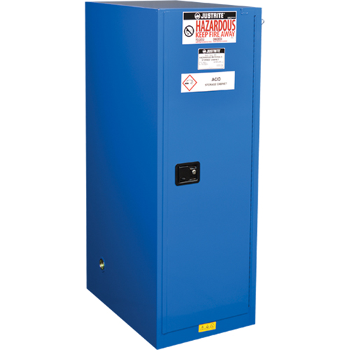 Sure-Grip&reg; Ex Hazardous Material Slimline Safety Cabinets, 54 Gal., 23.25" x 65" x 34" Fastek