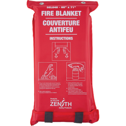 Couverture anti-feu, Fibre de verre, 60"la x 71"lo Fastek