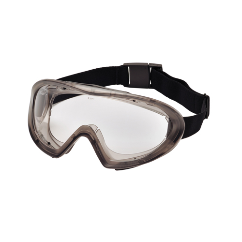 Capstone 500 Series Safety Goggles, Grey Lens, Anti-Fog/Anti-Scratch, Indirect Vent Fastek