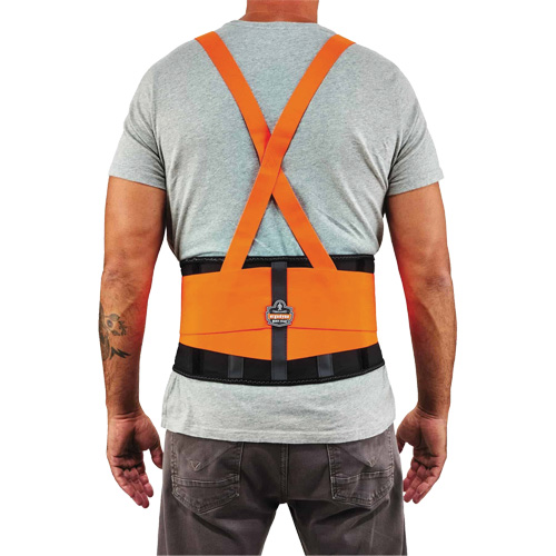 Ceinture de support dorsal haute visibilit&eacute; en &eacute;lasthanne ProFlex 100HV, &eacute;lastique, T-petit Fastek