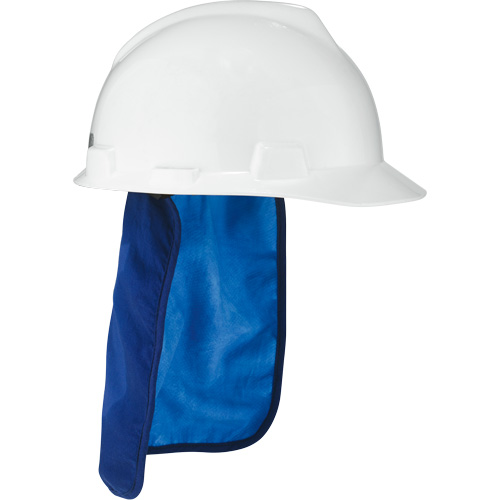 Tampon et voile pour le cou refroidissants pour casque de s&eacute;curit&eacute; Chill-Its 6717CT, Bleu Fastek
