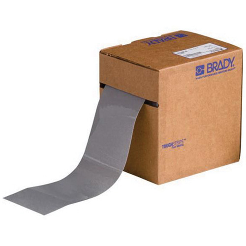 ToughStripe&reg; Floor Marking Tape, 3" x 100', Polyester, Grey Fastek