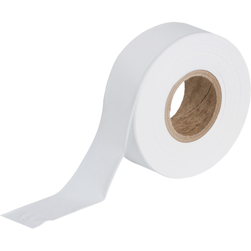 Flagging Tape, 1.188" W x 300' L, White Fastek