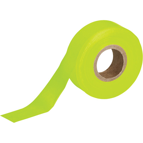 Flagging Tape, 1.188" W x 150' L, Fluorescent Lime Fastek
